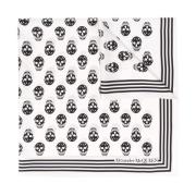 Silkeskjerf med Biker Skull Print