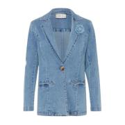 Light Denim Cream Crsabbie Demin Blazer Blazer D