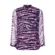 Signature Alette Bluse Sort/Rosa