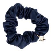 Satin Scrunchie Marineblå