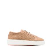 Brun Skinn Casual Sneakers for Kvinner