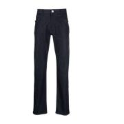 Elegant Blå Straight Jeans for Menn