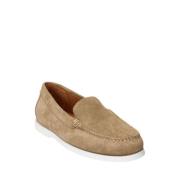 Beige Suede Loafers - Klassisk Design