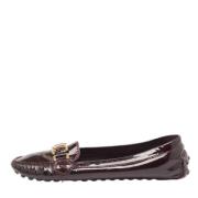 Pre-owned Burgunder Leather Louis Vuitton Flats