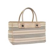 Pre-owned Beige Canvas Burberry veske