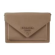 Pre-owned Beige Leather Prada lommebok