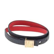 Pre-owned Svart skinn Carolina Herrera armband