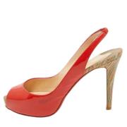 Pre-owned Oransje skinn Christian Louboutin haeler