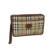 Pre-owned Beige skinn burberry clutch