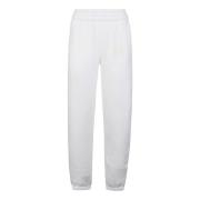 Hvit Puff Paint Logo Sweatpant