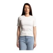 Hvit Camilla Pihl Pippa Rib Tee