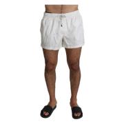 Hvite Polka Beachwear Shorts