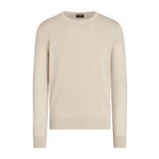 Kasjmir-Silke Blanding Beige Genser