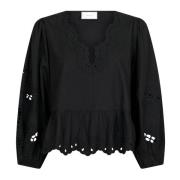 Maja C Poplin Blouse - Black