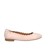 Håndlaget Rosa Ballerina Loafers Sko