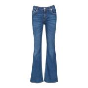 Flared Jeans 5-Lomme Glidelås Lukking