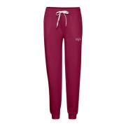 Avslappet silhuett sweatpants i Magenta