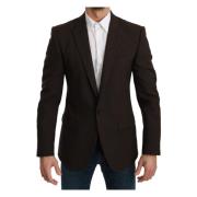 Brun Slim Fit Coat Jacket Martini Blazer