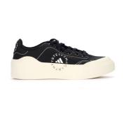 Canvas Court Sneaker Platforma Czarna