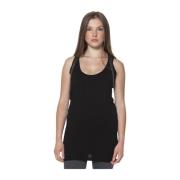 Logo Sett Inn Tank Top Svart Polyester