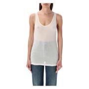 Rib Tank Top Naturel Ss24