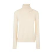 Cashmere Blandet Høyhalset Jersey