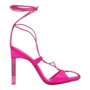 Adele Lace-Up Pump i Fuchsia