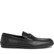 Svart Metall Bar Loafers