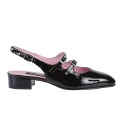 Noir Peche Slingback Sandaler