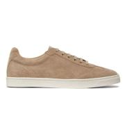 Sand Beige Skinn Sneakers