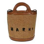 Tropicalia Mini Bucket Raffia Skulderveske