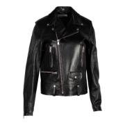 Pre-owned Leather outerwear