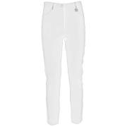White Viscose Jeans Pant - Hvit Viskose Denim Bukse