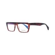 Røde Rektangulære Optiske Briller for Kvinner