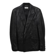 Pre-owned Leather outerwear