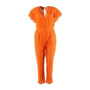 Oransje Bomull Jumpsuit