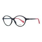 Sorte runde optiske briller for kvinner