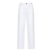 Hvit Low Rise Jeans