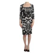 Printed Jersey Sheath Dress