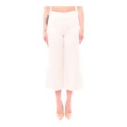 Dame Wide Leg Cropped Bukser