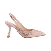 Krystall Hælte Slingback Sko