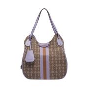 Beige Shopper Bag Elegant Funksjonell