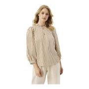 Stripete Madeline Bluse Krem