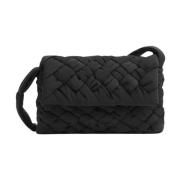 Svart Cross-body Bag med Intreccio Foulard Motiv