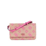 Loralee Crossbody Organizer Veske Beige Rosa