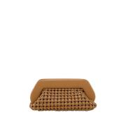 Karamell Knuter Clutch Bag Vegansk Stoff