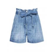 Høytlivs Denim Shorts med Bånd