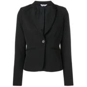 Kort Stretch Blazer, Klassisk Stil