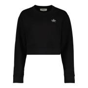 Brodert Logo Sweatshirt Rund Hals