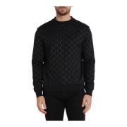 Sort Bomull Regular Fit Sweatshirt